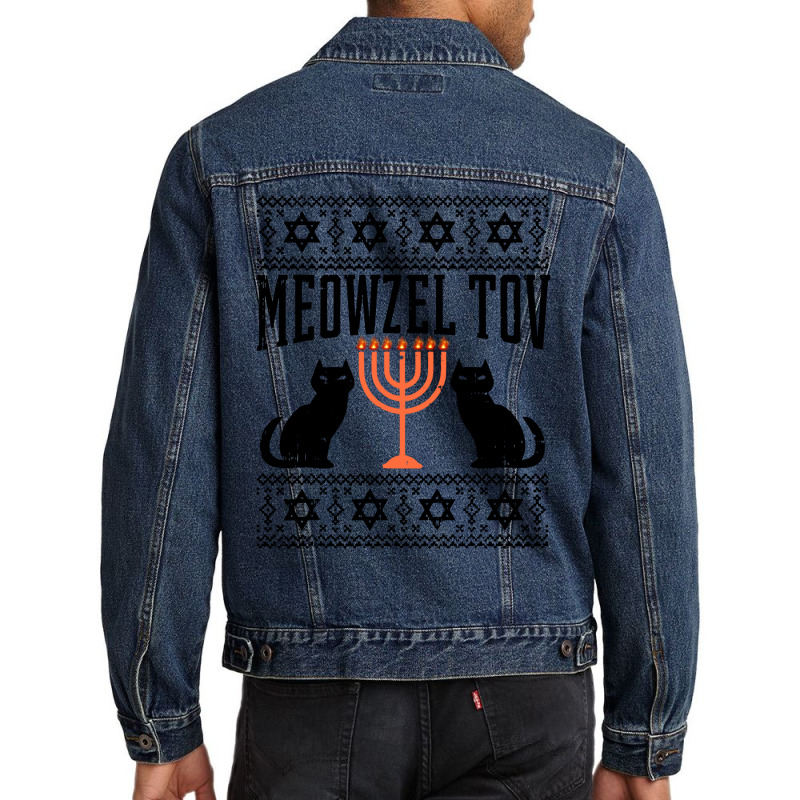 Meowzel Tov Men Denim Jacket by liqualyfu | Artistshot