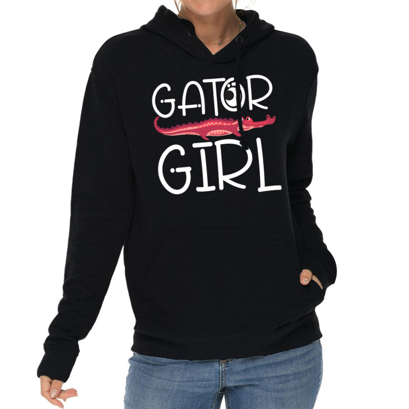 Gator Girl  Alligator Crocodile Zoo Animal Lover Lightweight Hoodie | Artistshot