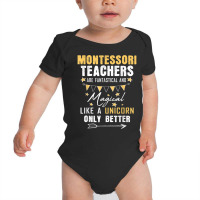 Montessori Teachers Unicorn Back To School Men Women Gift T Shirt Baby Bodysuit | Artistshot