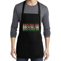 Brooklyn New York City  , Vintage Brooklyn Graphic Medium-length Apron | Artistshot