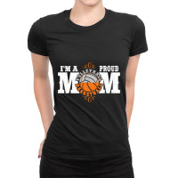 I M A Proud Basketball Volleyball Mom   Combined Sports T Shirt Ladies Fitted T-shirt | Artistshot