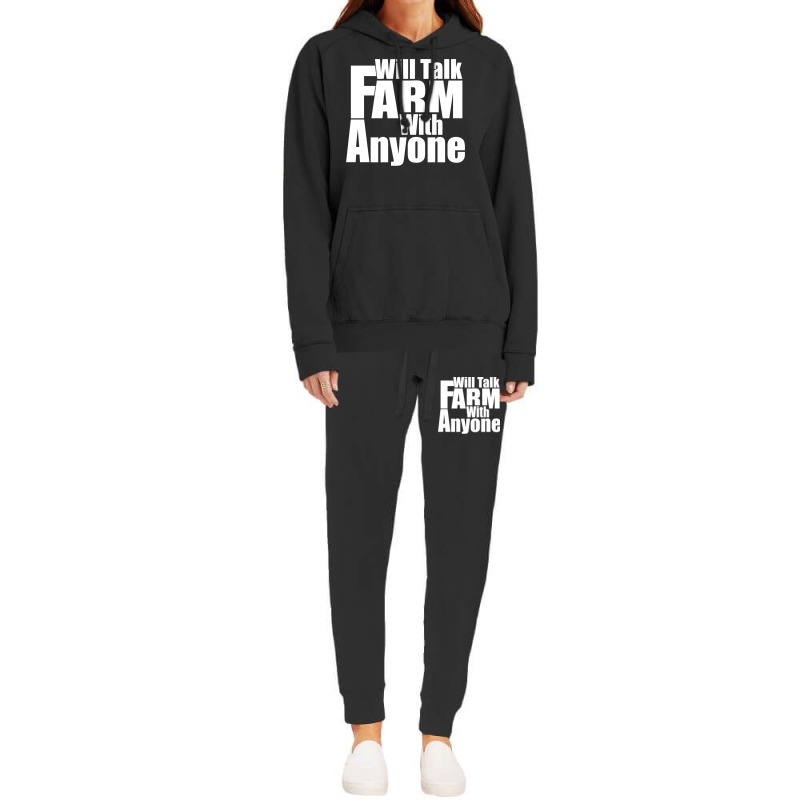 Will Talk Farm With Anyone Animal Farming Garden Tshirt Hoodie & Jogger Set | Artistshot