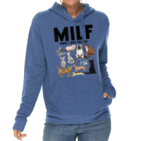 Milf Man I Love Felines Funny Cat Vintage T Shirt Lightweight Hoodie | Artistshot