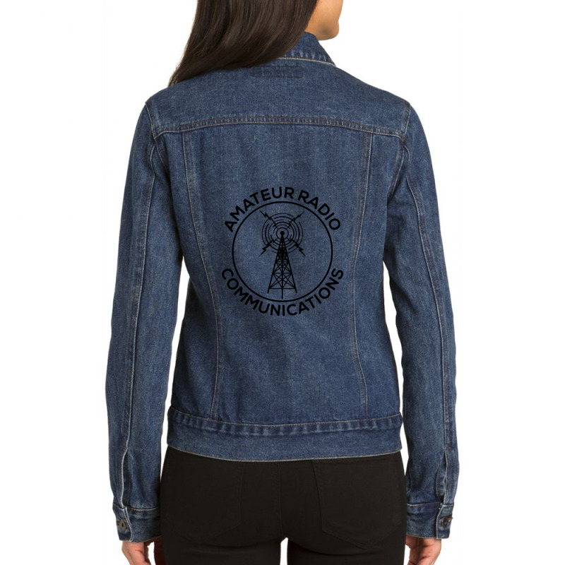 Amateur Radio Communications   Amateur Radio 2 Ladies Denim Jacket by cozyeraa | Artistshot