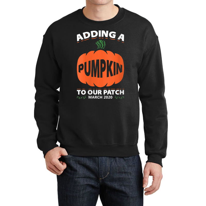 Womens Adding A Pumpkin To Our Patch March 2020 Gift V Neck T Shirt Crewneck Sweatshirt | Artistshot