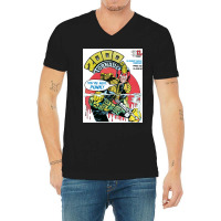 Judge Dredd Dredd Police Mega City Mega City Mega City One Coverpunk M V-neck Tee | Artistshot