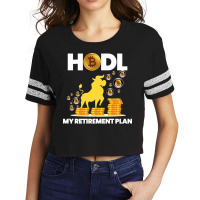 40.hodl Bitcoin My Retirement Plan Funny Millionaire Long Sleeve Scorecard Crop Tee | Artistshot