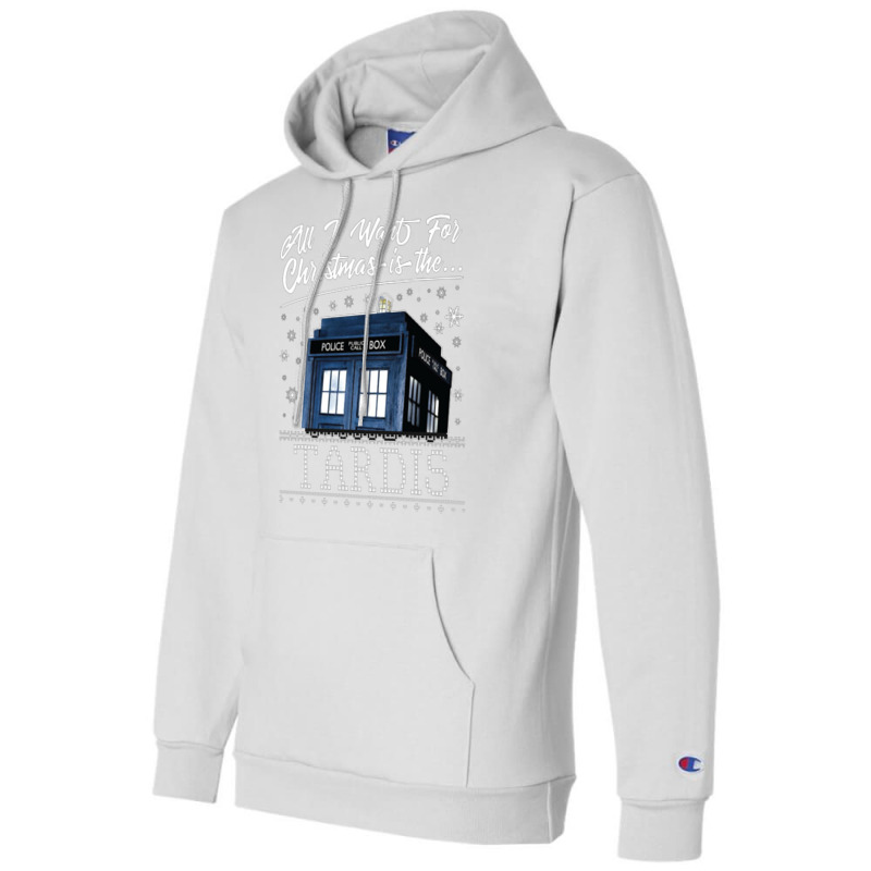 All I Want For Christmas Is The Tardis [tb] Champion Hoodie by vendraqidas | Artistshot