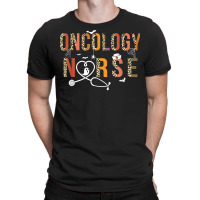 Boho Leopard Oncology Nurse Stethoscope Spooky Halloween T Shirt T-shirt | Artistshot