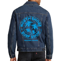 North Shore Surf Shop Retro Men Denim Jacket | Artistshot