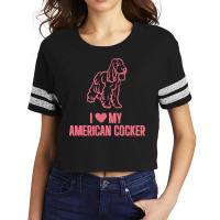 American Cocker Spaniel T  Shirt American Cocker Spaniel Design T  Shi Scorecard Crop Tee | Artistshot