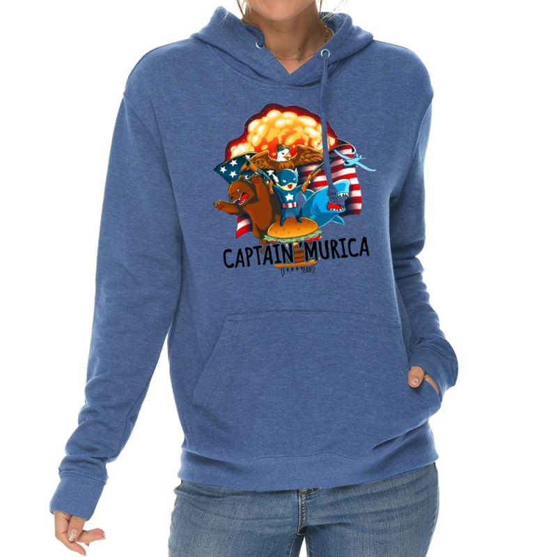 Captain Murika (tw) Lightweight Hoodie by vendraqidas | Artistshot