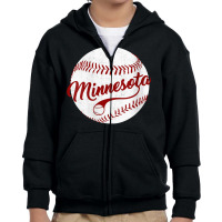 Womens Baseball Minnesota Team Love Twin City National Pastime Men V N Youth Zipper Hoodie | Artistshot