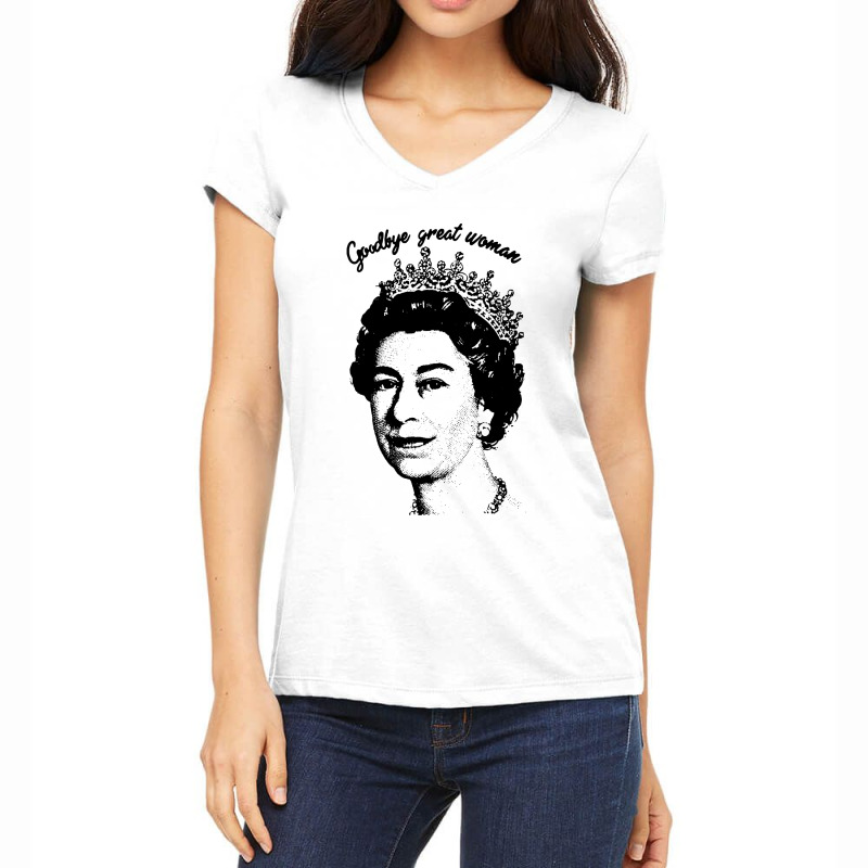 Goodbye Great Woman Elizabeth Ii Women's V-neck T-shirt | Artistshot