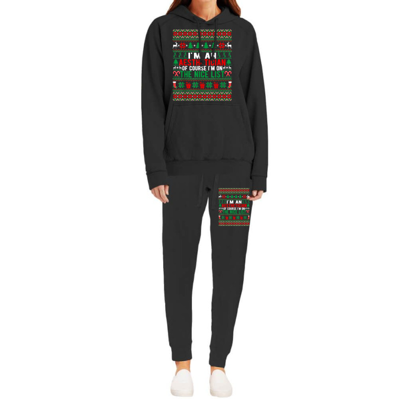 I'm An Aesthetician Of Course I'm On The Nice List Christmas T Shirt Hoodie & Jogger Set | Artistshot