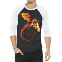 Fire Dragon 3/4 Sleeve Shirt | Artistshot