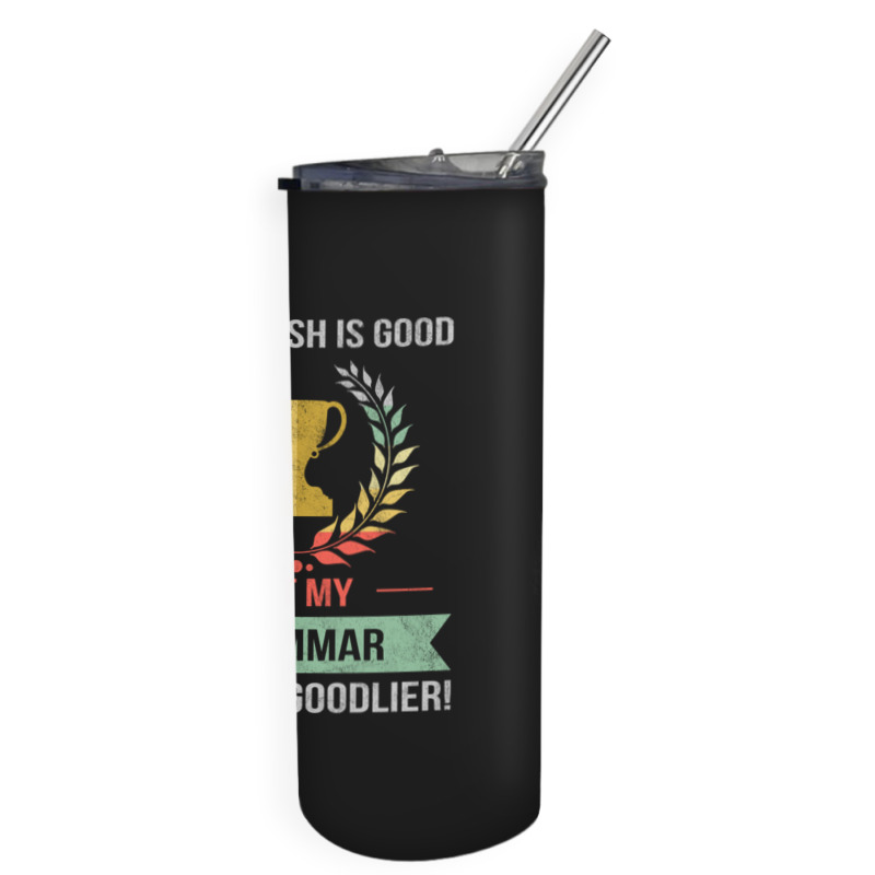 Funny Grammar School Or College Subject Design Skinny Tumbler | Artistshot