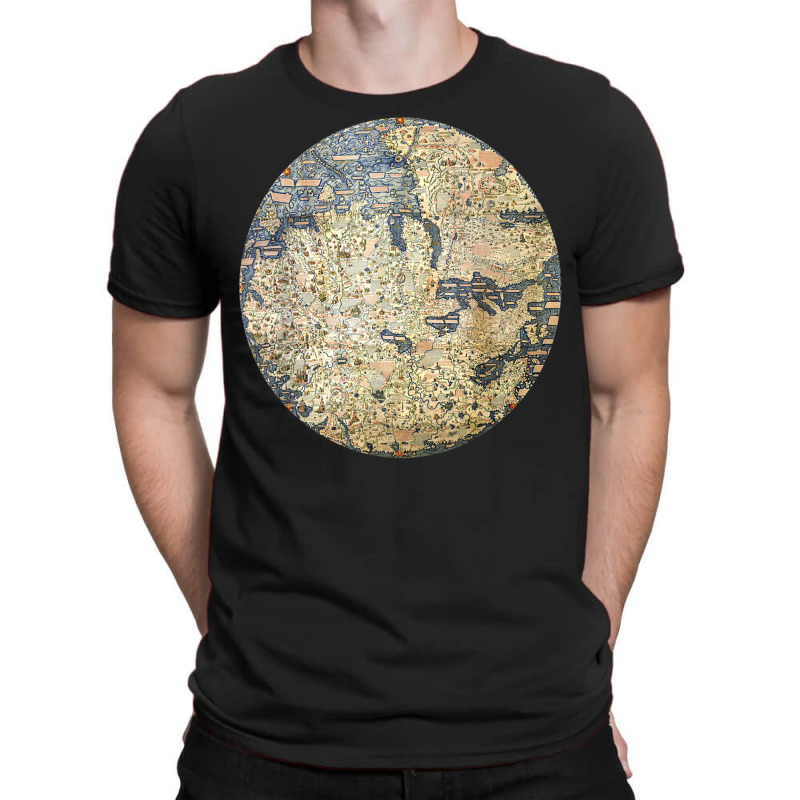 Fra Mauro World Map 1450 T Shirt Globe Cartography T-shirt | Artistshot