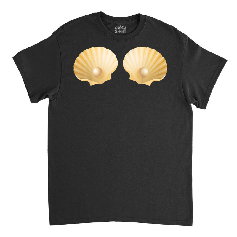 Fun Mermaid Seashells Brassiere Pearl Top T Shirt Classic T-shirt | Artistshot