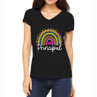 Principal Rainbow Appreciation School Principal Women's V-neck T-shirt | Artistshot