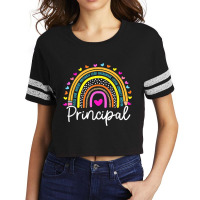 Principal Rainbow Appreciation School Principal Scorecard Crop Tee | Artistshot