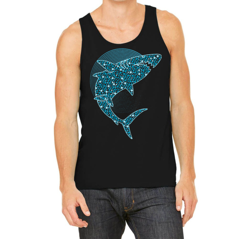 Dot Day T  Shirt Blue Polka Dot Shark September 15th International Dot Tank Top | Artistshot