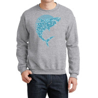 Dot Day T  Shirt Blue Polka Dot Shark September 15th International Dot Crewneck Sweatshirt | Artistshot