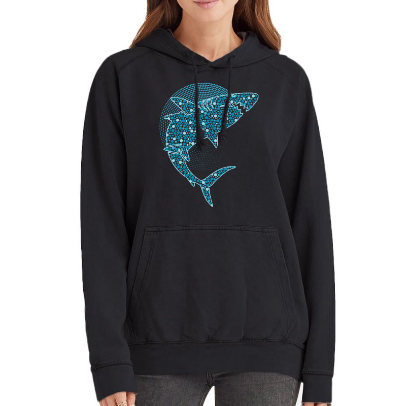 Dot Day T  Shirt Blue Polka Dot Shark September 15th International Dot Vintage Hoodie | Artistshot