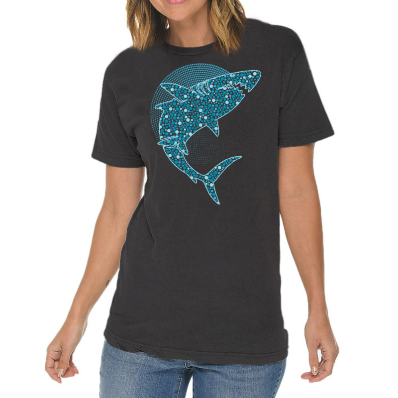 Dot Day T  Shirt Blue Polka Dot Shark September 15th International Dot Vintage T-shirt | Artistshot