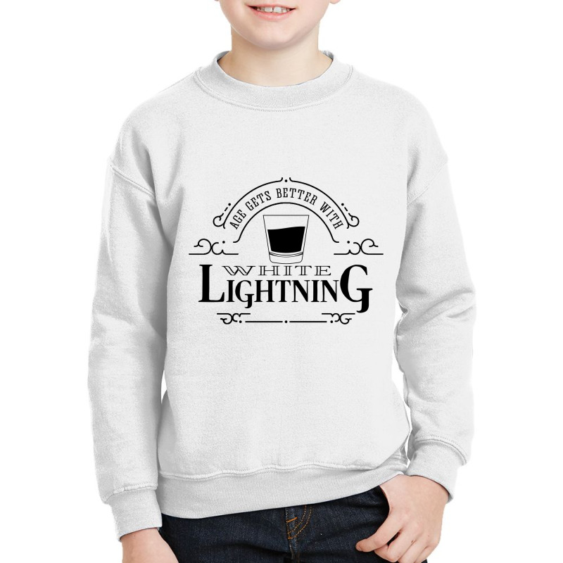 White Lightning Youth Sweatshirt by expresionesjmvg | Artistshot