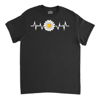 Daisy T  Shirt Flower Daisy Heartbeat T  Shirt Classic T-shirt | Artistshot