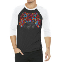 Dot Day T  Shirt Polka Dot Video Gamer Controller September 15th Dot D 3/4 Sleeve Shirt | Artistshot