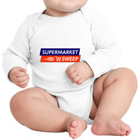 Retro Supermarket Sweep, Supermarket Sweep Long Sleeve Baby Bodysuit | Artistshot