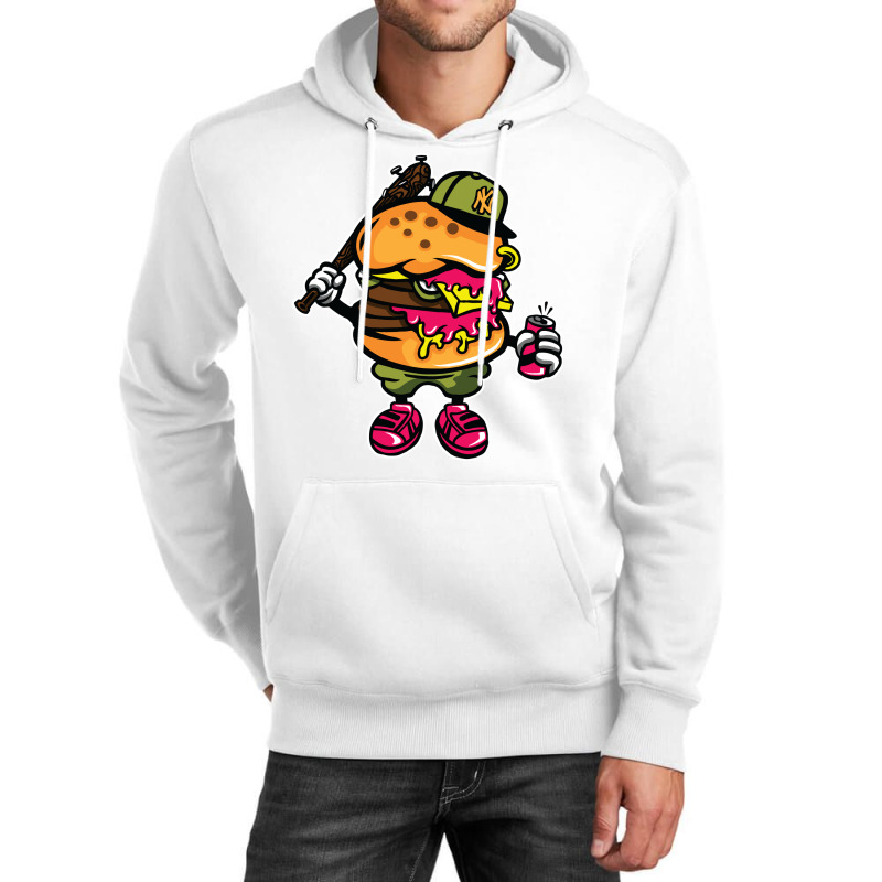 Burger Buster Unisex Hoodie by Rezahelmi | Artistshot