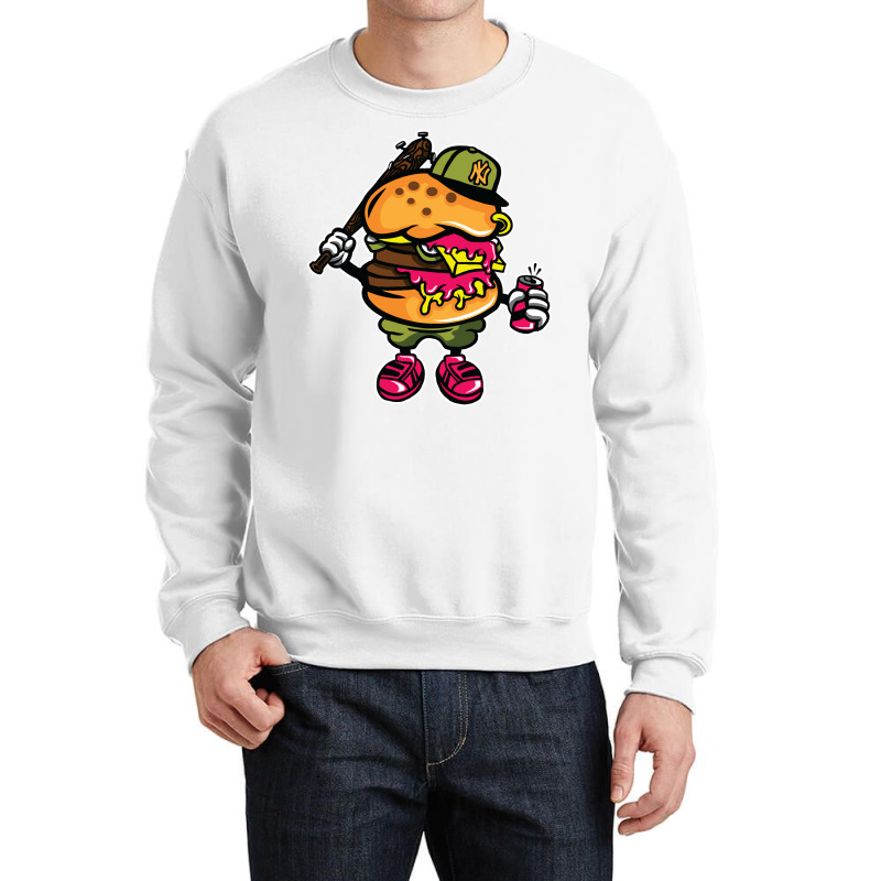 Burger Buster Crewneck Sweatshirt by Rezahelmi | Artistshot