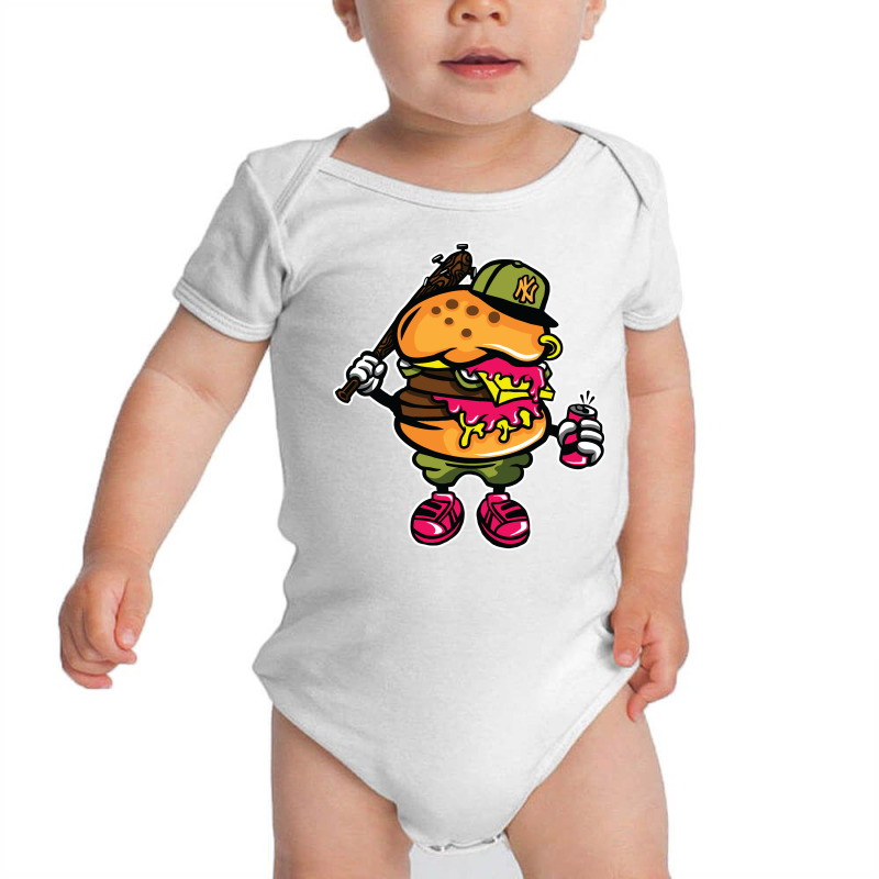 Burger Buster Baby Bodysuit by Rezahelmi | Artistshot