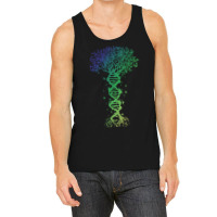 Dna Tree T  Shirt D N A Tree Of Life Genetics Colorful Biology Science Tank Top | Artistshot