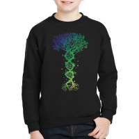 Dna Tree T  Shirt D N A Tree Of Life Genetics Colorful Biology Science Youth Sweatshirt | Artistshot