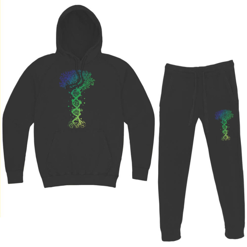 Dna Tree T  Shirt D N A Tree Of Life Genetics Colorful Biology Science Hoodie & Jogger set by singvex | Artistshot