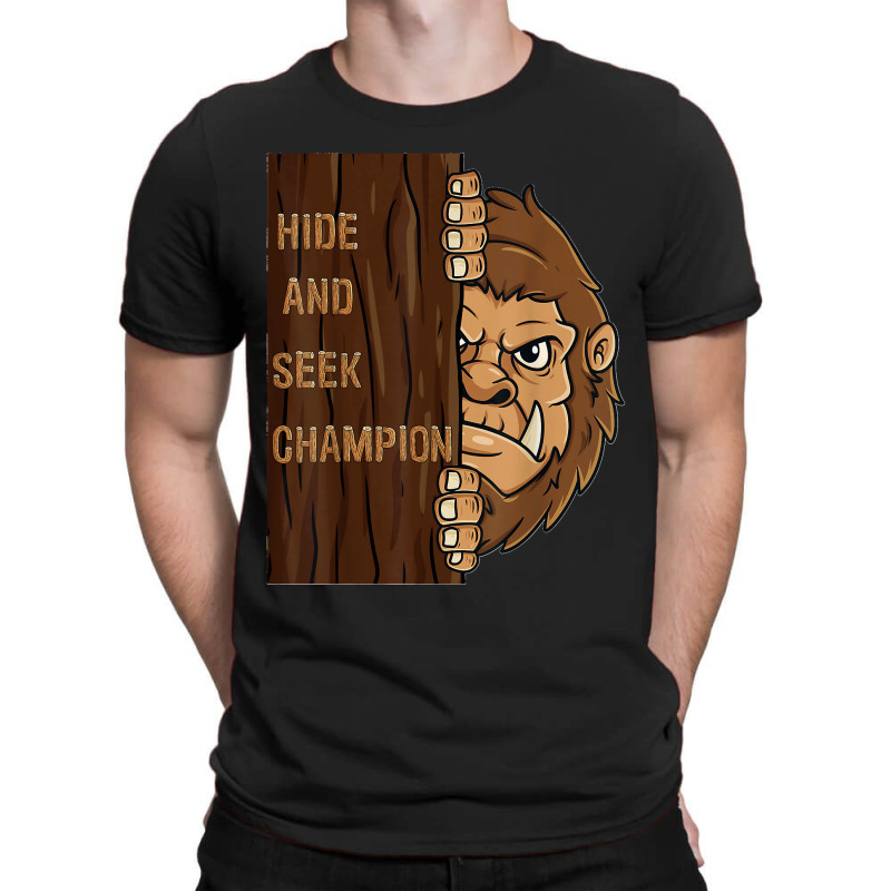 Bigfoot Hide And Seek Champion Funny Sasquatch Forest T-Shirt by PamelaJeanBrink | Artistshot