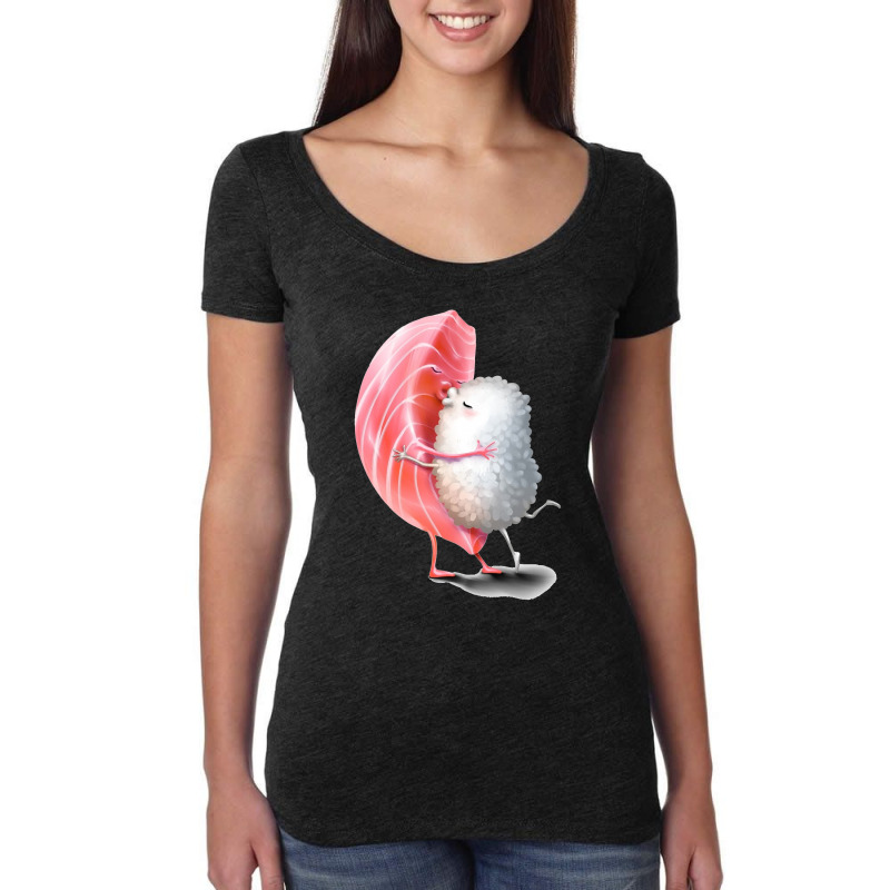 Sushi Hug Rice Women's Triblend Scoop T-shirt by kakashop | Artistshot