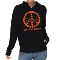 End Gun Violence T  Shirt Enough End Gun Violence Floral Peace Symbol Lightweight Hoodie | Artistshot