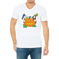 Goofy Halloween V-neck Tee | Artistshot