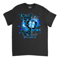 Faith Hope Love Diabetes Awareness T  Shirt Faith Hope Love Butterfly Classic T-shirt | Artistshot