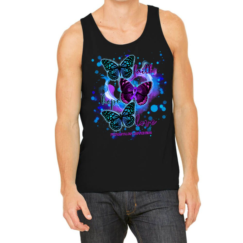 Faith Hope Love Fibromyalgia Awareness T  Shirt Faith Hope Love Butter Tank Top | Artistshot