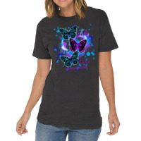 Faith Hope Love Fibromyalgia Awareness T  Shirt Faith Hope Love Butter Vintage T-shirt | Artistshot