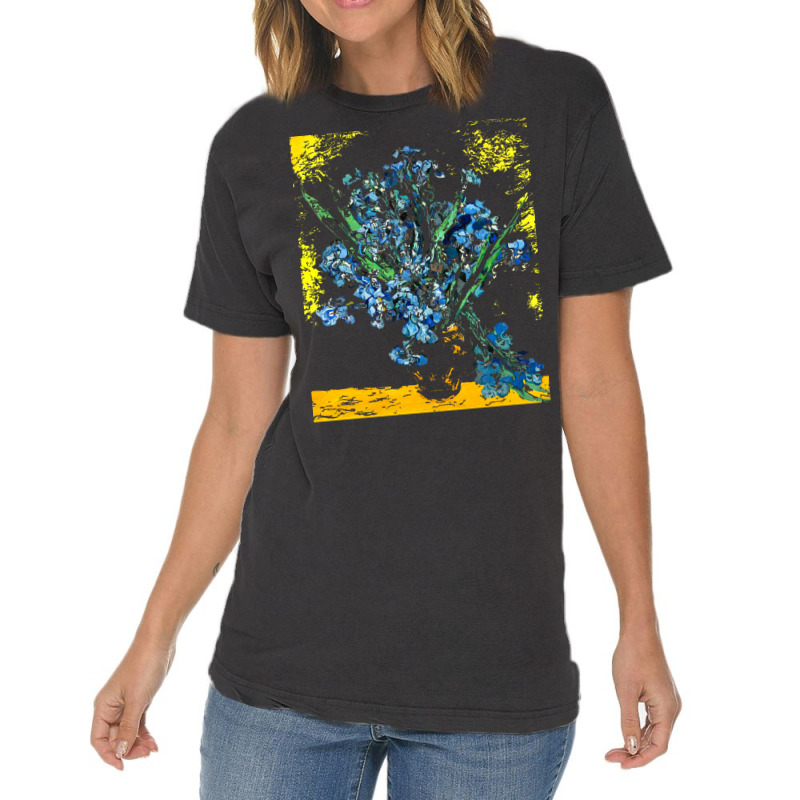 Famous Painting T  Shirt Irises Painting By Van Gogh T  Shirt Vintage T-shirt | Artistshot