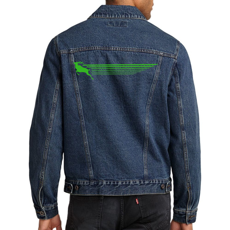 Run Like An Antelope Men Denim Jacket by trokeryth | Artistshot