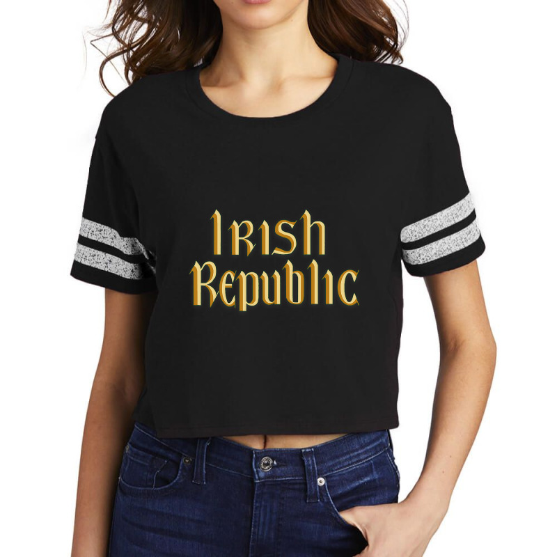 Irish Republic 1916 Easter Rising Flag T Shirt Scorecard Crop Tee | Artistshot