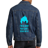 I'm A God Blue Veg   Vegeta Men Denim Jacket | Artistshot